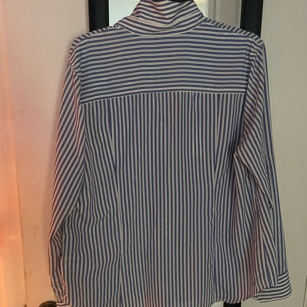 Michael Kors Blue Striped Women’s Shirt - Picture 6 of 8